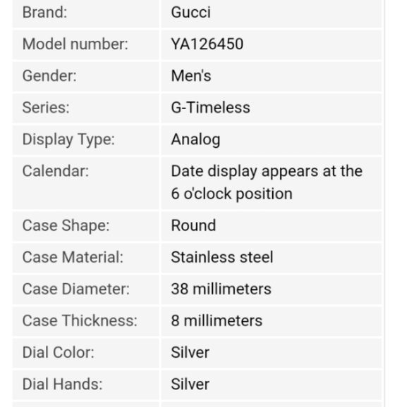 Gucci g timeless watch - Picture 7 of 8